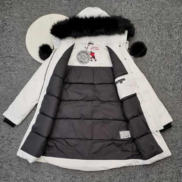 Moose Knuckles Stirling Parka-Snow White - Picture 5 of 9